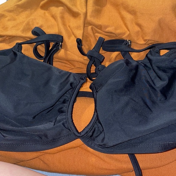 Time and Tru Other - black walmart brand bathing suit top